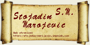 Stojadin Marojević vizit kartica